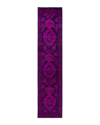 Fine Vibrance, One-of-a-Kind Hand-Knotted Runner Rug  - Pink, 2' 8" x 12' 8"