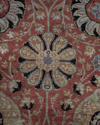Contemporary Hand-Knotted Overdyed Red Area Rug 3' 2" x 4' 10"