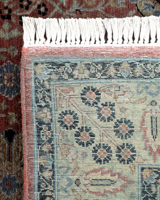 Contemporary Hand-Knotted Overdyed Red Area Rug 3' 2" x 4' 10"