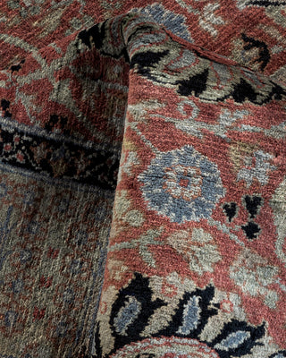 Contemporary Hand-Knotted Overdyed Red Area Rug 3' 2" x 4' 10"