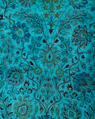 Overdyed Hand-Knotted Blue Area Rug 12' 3" x 17' 6"