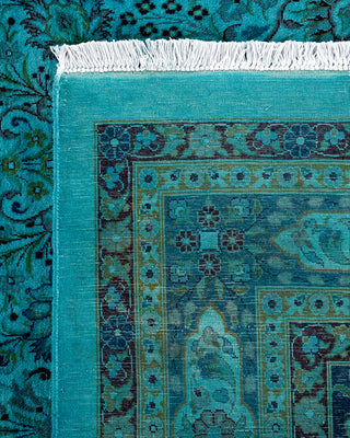 Overdyed Hand-Knotted Blue Area Rug 12' 3" x 17' 6"