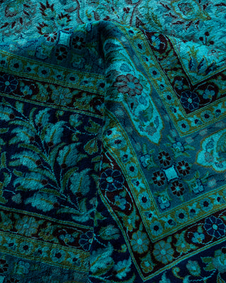 Overdyed Hand-Knotted Blue Area Rug 12' 3" x 17' 6"