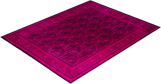 Overdyed Hand-Knotted Pink Area Rug 8' 0" x 10' 3"