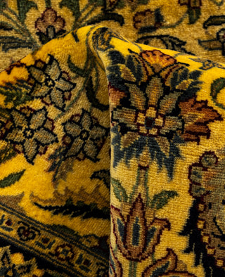 Fine Vibrance, One-of-a-Kind Hand-Knotted Area Rug  - Yellow, 2' 6" x 12' 1"