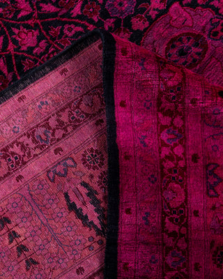 Overdyed Hand-Knotted Navy Area Rug 8' 1" x 10' 4"