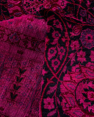 Overdyed Hand-Knotted Navy Area Rug 8' 1" x 10' 4"