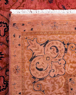 Contemporary Hand-Knotted Overdyed Pink Area Rug 5' 10" x 9' 5"