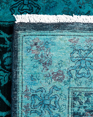 Fine Vibrance, One-of-a-Kind Hand-Knotted Runner Rug  - Black, 2' 7" x 13' 0"