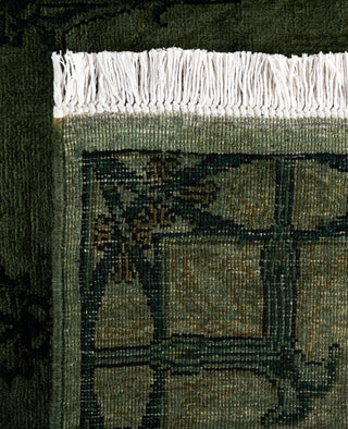 Contemporary Overdyed Wool Hand Knotted Green Area Rug 6' 2" x 9' 0"