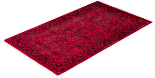 Fine Vibrance, One-of-a-Kind Hand-Knotted Area Rug  - Pink, 3' 1" x 5' 1"