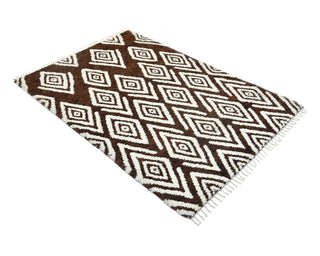 Arden Hand Knotted Bohemian Brown Area Rug
