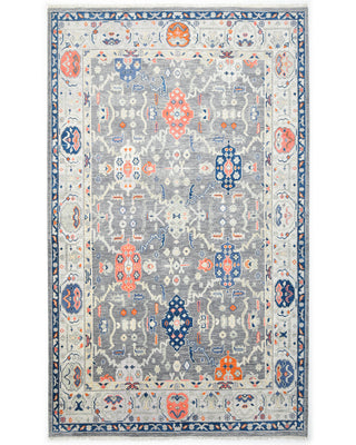 Hollis Hand Knotted Contemporary Transitional Light Gray Area Rug