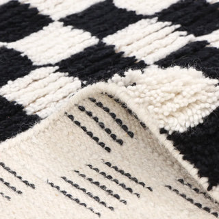 Stamford Hand Knotted Modern - Contemporary Black Area Rug
