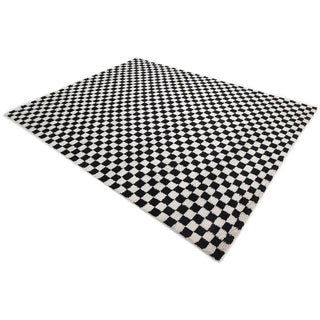 Stamford Hand Knotted Modern - Contemporary Black Area Rug