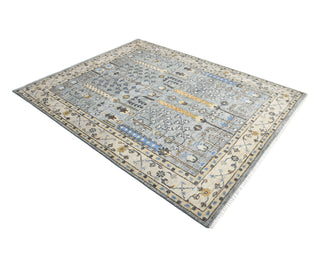 Sydney Hand Knotted Modern - Contemporary Gray Area Rug