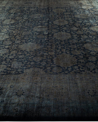 Fine Vibrance, One-of-a-Kind Hand-Knotted Area Rug - Black, 10' 0" x 19' 4" - Solo Rugs