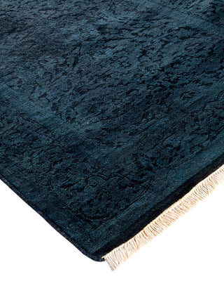 Fine Vibrance, One-of-a-Kind Hand-Knotted Area Rug - Black, 2' 6" x 19' 3" - Solo Rugs