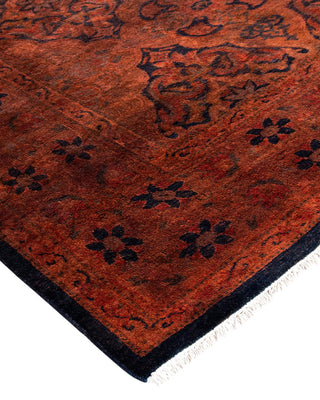 Fine Vibrance, One-of-a-Kind Hand-Knotted Area Rug - Black, 4' 2" x 5' 9" - Solo Rugs