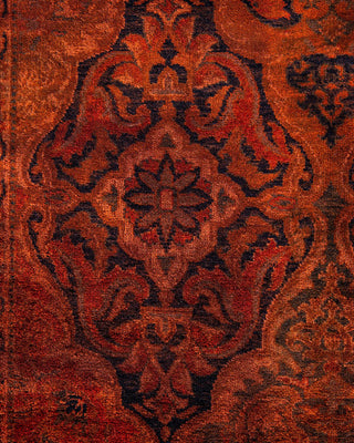 Fine Vibrance, One-of-a-Kind Hand-Knotted Area Rug - Black, 4' 2" x 5' 9" - Solo Rugs