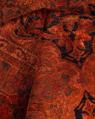 Fine Vibrance, One-of-a-Kind Hand-Knotted Area Rug - Black, 4' 2" x 5' 9" - Solo Rugs