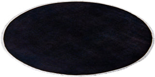 Fine Vibrance, One-of-a-Kind Hand-Knotted Area Rug - Black, 5' 1" x 5' 1" - Solo Rugs