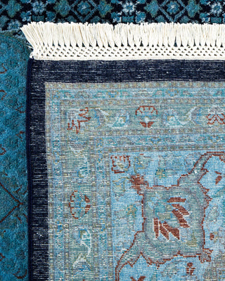 Fine Vibrance, One-of-a-Kind Hand-Knotted Area Rug - Black, 6' 7" x 9' 10" - Solo Rugs