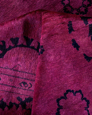 Fine Vibrance, One-of-a-Kind Hand-Knotted Area Rug - Black, 9' 2" x 12' 1" - Solo Rugs