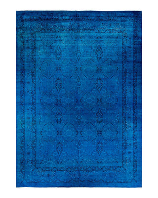 Fine Vibrance, One-of-a-Kind Hand-Knotted Area Rug - Blue, 10' 1" x 13' 10" - Solo Rugs