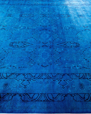 Fine Vibrance, One-of-a-Kind Hand-Knotted Area Rug - Blue, 10' 1" x 13' 10" - Solo Rugs