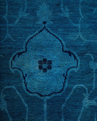 Fine Vibrance, One-of-a-Kind Hand-Knotted Area Rug - Blue, 12' 3" x 15' 9" - Solo Rugs