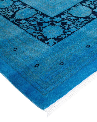 Fine Vibrance, One-of-a-Kind Hand-Knotted Area Rug - Blue, 12' 3" x 17' 6" - Solo Rugs