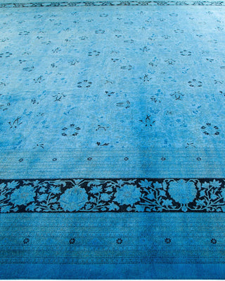 Fine Vibrance, One-of-a-Kind Hand-Knotted Area Rug - Blue, 12' 3" x 17' 6" - Solo Rugs