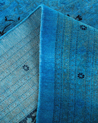 Fine Vibrance, One-of-a-Kind Hand-Knotted Area Rug - Blue, 12' 3" x 17' 6" - Solo Rugs
