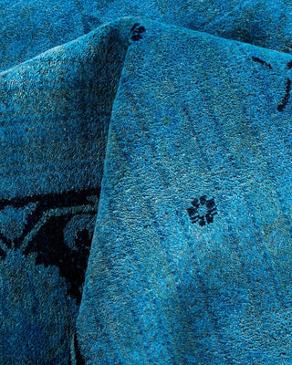 Fine Vibrance, One-of-a-Kind Hand-Knotted Area Rug - Blue, 12' 3" x 17' 6" - Solo Rugs