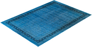 Fine Vibrance, One-of-a-Kind Hand-Knotted Area Rug - Blue, 12' 3" x 17' 6" - Solo Rugs