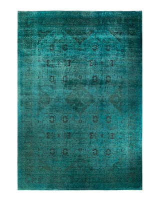 Fine Vibrance, One-of-a-Kind Hand-Knotted Area Rug - Blue, 12' 5" x 16' 9" - Solo Rugs