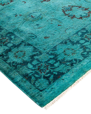 Fine Vibrance, One-of-a-Kind Hand-Knotted Area Rug - Blue, 4' 0" x 6' 0" - Solo Rugs