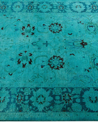 Fine Vibrance, One-of-a-Kind Hand-Knotted Area Rug - Blue, 4' 0" x 6' 0" - Solo Rugs