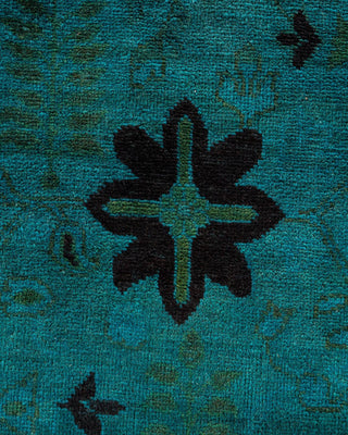 Fine Vibrance, One-of-a-Kind Hand-Knotted Area Rug - Blue, 4' 0" x 6' 3" - Solo Rugs