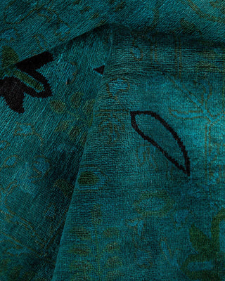 Fine Vibrance, One-of-a-Kind Hand-Knotted Area Rug - Blue, 4' 0" x 6' 3" - Solo Rugs
