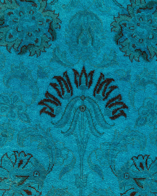 Fine Vibrance, One-of-a-Kind Hand-Knotted Area Rug - Blue, 4' 2" x 6' 2" - Solo Rugs