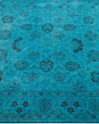 Fine Vibrance, One-of-a-Kind Hand-Knotted Area Rug - Blue, 4' 2" x 6' 2" - Solo Rugs