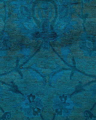 Fine Vibrance, One-of-a-Kind Hand-Knotted Area Rug - Blue, 4' 7" x 7' 6" - Solo Rugs