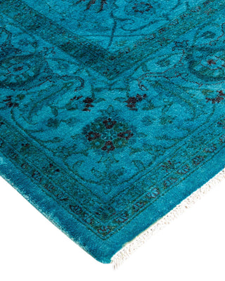 Fine Vibrance, One-of-a-Kind Hand-Knotted Area Rug - Blue, 4' 8" x 7' 3" - Solo Rugs