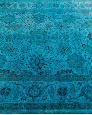 Fine Vibrance, One-of-a-Kind Hand-Knotted Area Rug - Blue, 4' 8" x 7' 3" - Solo Rugs