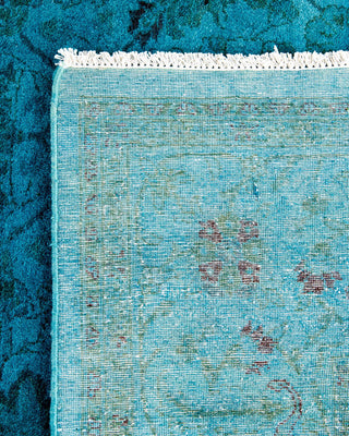 Fine Vibrance, One-of-a-Kind Hand-Knotted Area Rug - Blue, 4' 8" x 7' 3" - Solo Rugs