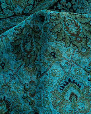 Fine Vibrance, One-of-a-Kind Hand-Knotted Area Rug - Blue, 5' 1" x 5' 1" - Solo Rugs