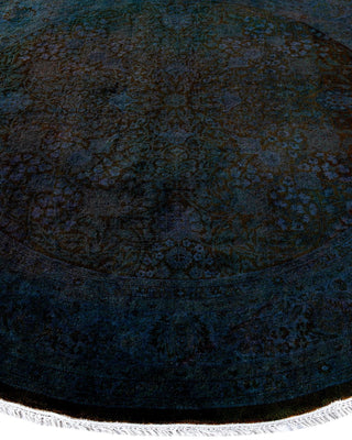 Fine Vibrance, One-of-a-Kind Hand-Knotted Area Rug - Blue, 6' 1" x 6' 1" - Solo Rugs