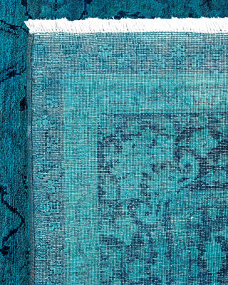 Fine Vibrance, One-of-a-Kind Hand-Knotted Area Rug - Blue, 6' 1" x 6' 2" - Solo Rugs